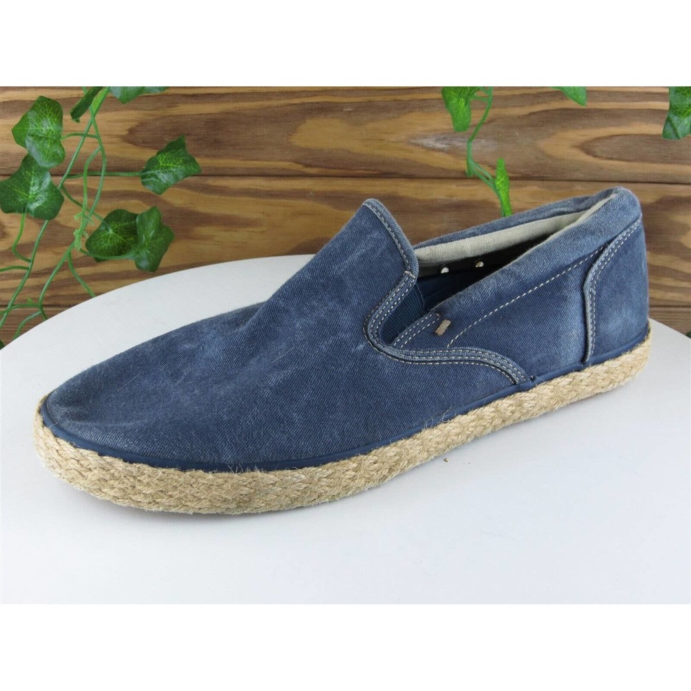 Sperry Top-Sider Sz 8.5 Slip-On Blue Fabric Men Slip On Medium (D, M)